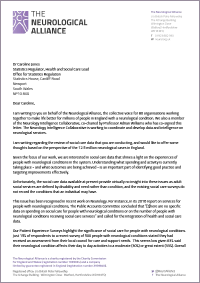 Letter to the Office for Statistics Regulation