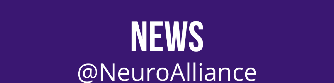 White text on a purple background: news @NeuroAlliance