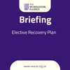 Briefing thumbnail elective recovery plan