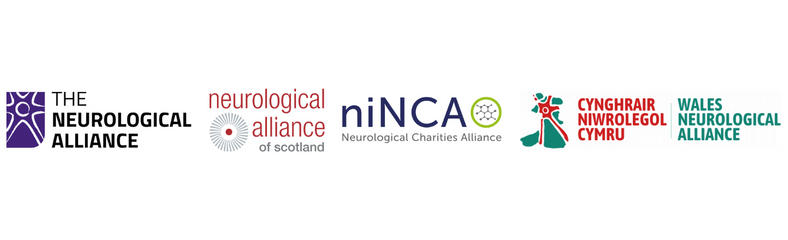 Logos: The Neurological Alliance (England) The Neurological Alliance of Scotland, Northern Ireland Neurological Charities Alliance, Wales Neurological Alliance.